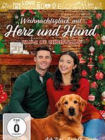 Poster der Weihnachtsglück mit Herz und Hund