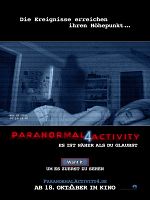 Poster der Paranormal Activity 4