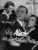 Poster der Die Nacht der Entscheidung