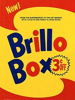 Poster der Brillo Box (3 ¢ off)