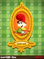 Bild von Grünes Ei mit Speck