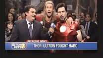 Bild von Chris Hemsworth - Thor And Avengers Celebrate Beating Ultron In SNL Sketch
