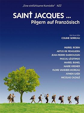 Poster der Saint Jacques... Pilgern auf Französisch