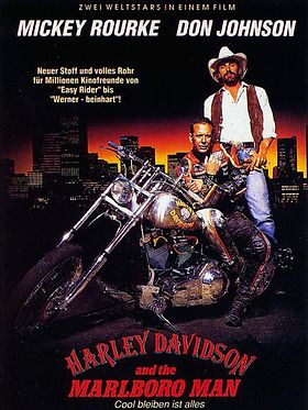 Poster der Harley Davidson und der Marlboro-Mann