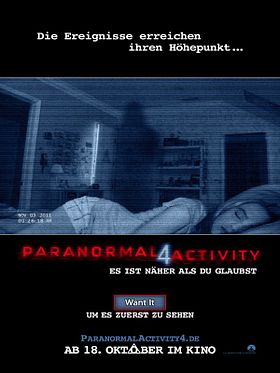 Poster der Paranormal Activity 4