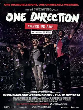 Poster der One Direction: Where We Are - Der Konzertfilm