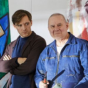 Bilder Die Frau in Blau