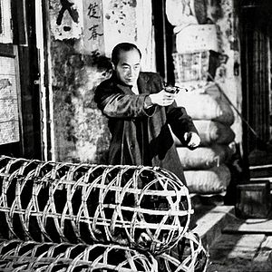 Bilder Monokel lacht gelb