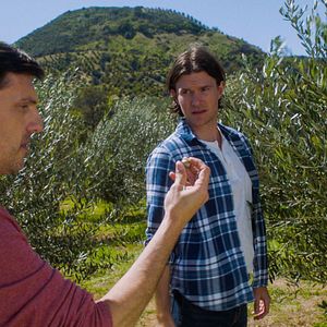 Bilder Zwei Herzen im Sonnenuntergang