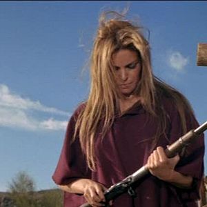 Bilder In einem Sattel mit dem Tod