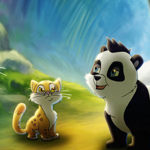 Bilder Kleiner starker Panda