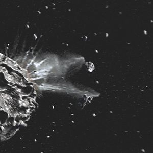 Bilder Asteroid vs Earth