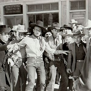 Bilder Reiter in der Dämmerung