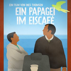 Bilder Ein Papagei im Eiscafé