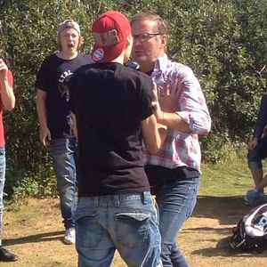 Bilder Fight on a swedish beach
