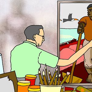 Bilder Café, um Dedo de Prosa