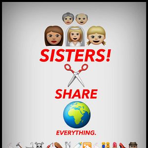 Bilder Weiber! Schwestern teilen. Alles.