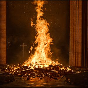 Bilder Notre-Dame in Flammen