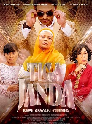 Filmposter von Tiga Janda Melawan Dunia