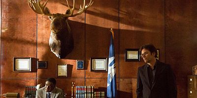 Poster der Serie Fledermäuse über Fukushima