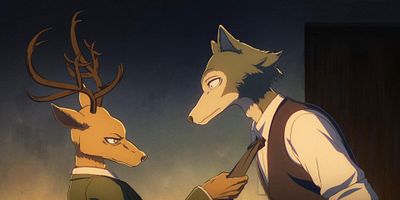 Poster der Serie Mangetsu wa terasu kemono o eranderu