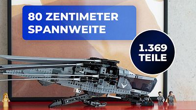 bild aus der news "Dune 3" kann kommen: Mit dem eindrucksvollen Ornithopter von LEGO macht das Warten Spaß – zu diesem Preis ohnehin!