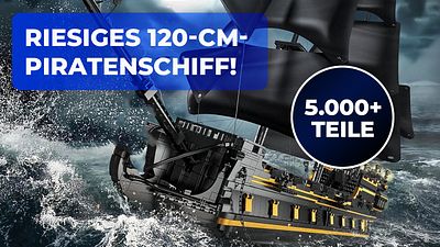 bild aus der news Gewaltige 120 cm lang: Dieses weit über 5.000 Teile umfassende Black Pearl-Modell ist ein echter Hingucker