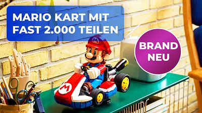 bild aus der news LEGO x Mario Kart: Ein brandneues Sammlerstück aus fast 2.000 Teilen macht Vorfreude auf die Nintendo Switch 2!