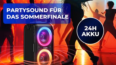 bild aus der news Jetzt wird es nochmal heiß! Und diese starke Bluetooth-Box zum kleinen Preis sorgt für den passenden Partyklang
