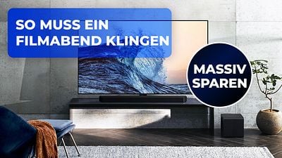 bild aus der news Dolby Atmos Soundbar mit Subwoofer 40% günstiger: Was für ein Hammer-Sound!