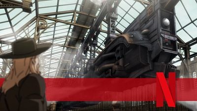 bild aus der news Western trifft Science-Fiction: Deftige Action und riesige Roboter im ersten Trailer zur neuen Netflix-Serie "Bass X Machina"