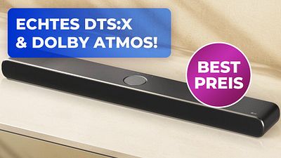 bild aus der news Dein Fernseher klingt wie eine Blechdose? Diese LG-Soundbar mit Subwoofer für unter 200 Euro schafft Abhilfe!