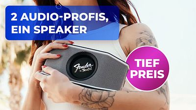 bild aus der news So unverschämt gut sieht Teufels beliebter Bluetooth-Lautsprecher im Fender-Design aus: Sichert euch jetzt die Rockster Go 2 im Angebot