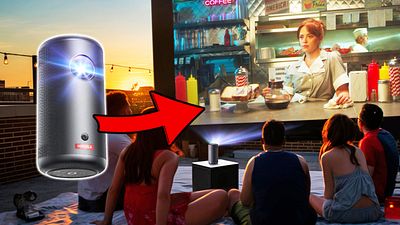 bild aus der news Das Must-Have für den Kinosommer: Mini-Beamer mit eingebautem Akku für Filmgenuss, wo immer ihr seid