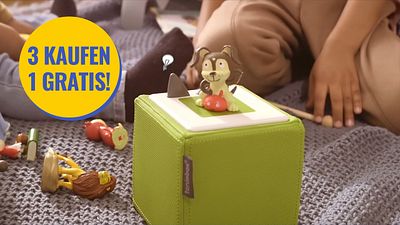 bild aus der news Tonies traumhaft günstig: Schickt euren Nachwuchs auf spannende Abenteuer und spart im 4-für-3-Angebot