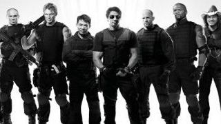 "The Expendables 2": Setfoto von Arnold Schwarzenegger, Sylvester Stallone und Bruce Willis