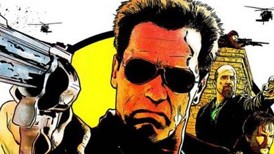 Arnold Schwarzenegger und geballte Feuerkraft auf stylischem Comic-Poster zu "Last Stand"