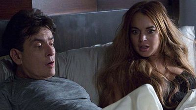 bild aus der news Charlie Sheen und Lindsay Lohan beim Dreh eines Sextapes in Videoausschnitt zu "Scary Movie 5"