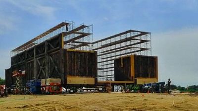 bild aus der news Set-Fotos zu Darren Aronofskys "Noah": Cast und Crew vor atemberaubender Naturkulisse