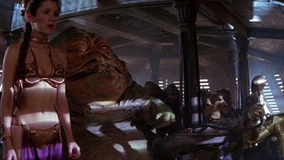 bild aus der news Amüsant: Carrie "Leia" Fisher über die Wiedervereinigung mit Harrison Ford und Mark Hamill, den Tod von Jabba – und den goldenen Bikini