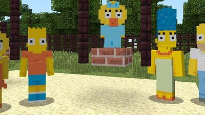 bild aus der news Es wird gelb in der "Minecraft"-Welt: "Die Simpsons" kommen als Addon ins Kult-Videospiel
