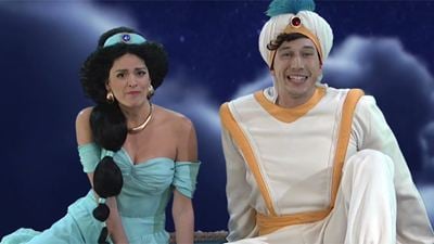 Unromantisches Date auf fliegendem Teppich: Adam Driver und Cecily Strong in "Aladdin"-Sketch