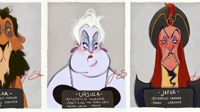 So würden die Verbrecher-Bilder der Disney-Bösewichte aussehen!