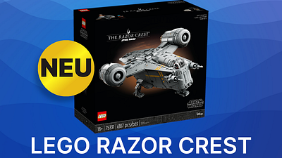 bild aus der news Neues "Star Wars"-Lego: Holt euch die gigantische Razor Crest aus "The Mandalorian" mit über 6000 Teilen in euer Wohnzimmer