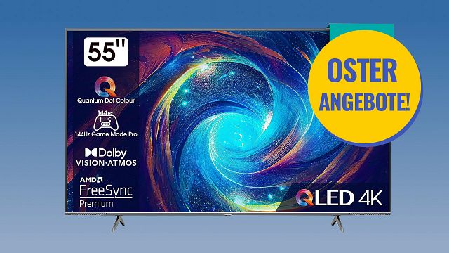 bild aus der news 55-Zoll-QLED-TV für unter 500 Euro: Mit diesem Preis-Hammer kann gerade keiner mithalten