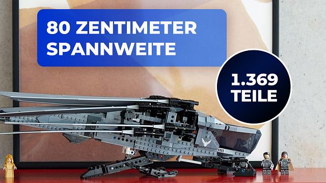 bild aus der news "Dune 3" kann kommen: Mit dem eindrucksvollen Ornithopter von LEGO macht das Warten Spaß – zu diesem Preis ohnehin!