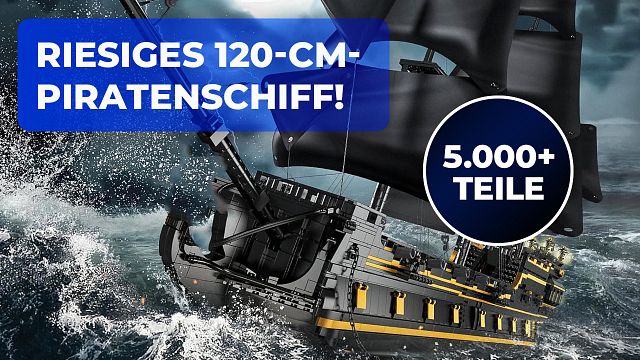 bild aus der news Gewaltige 120 cm lang: Dieses weit über 5.000 Teile umfassende Black Pearl-Modell ist ein echter Hingucker