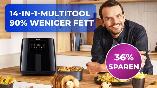 bild aus der news Knusprig ohne Kalorienkoma: Diesen Airfryer bei Amazon wollen gerade alle haben!