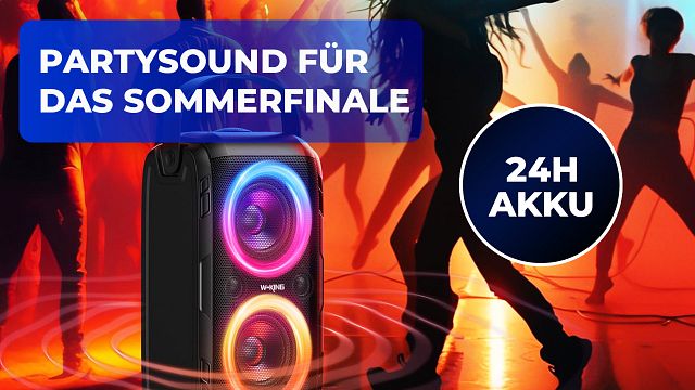 bild aus der news Jetzt wird es nochmal heiß! Und diese starke Bluetooth-Box zum kleinen Preis sorgt für den passenden Partyklang