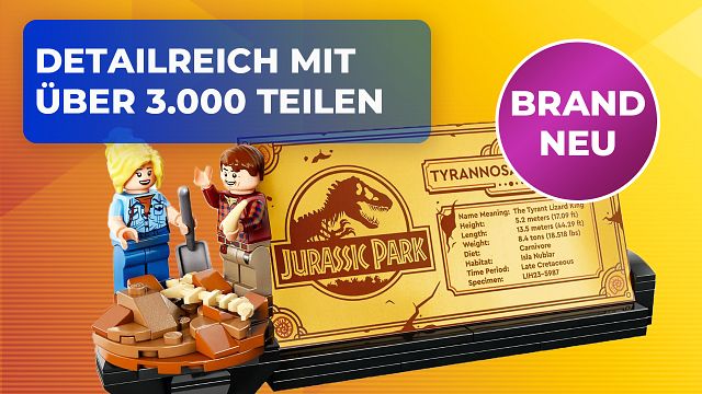 bild aus der news "Jurassic World" kann warten: LEGO vereint zwei legendäre Momente aus "Jurassic Park" in einem einzigen brandneuen Set